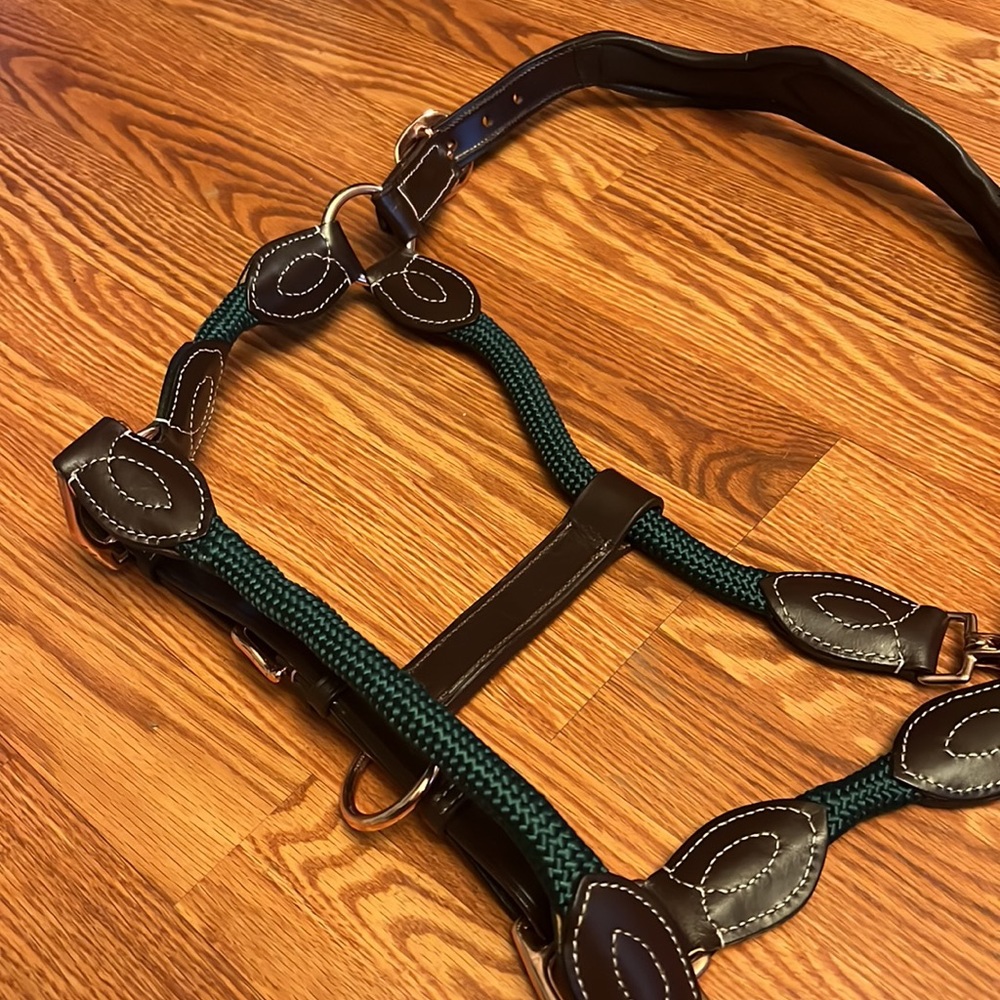 HDR leather rope halter